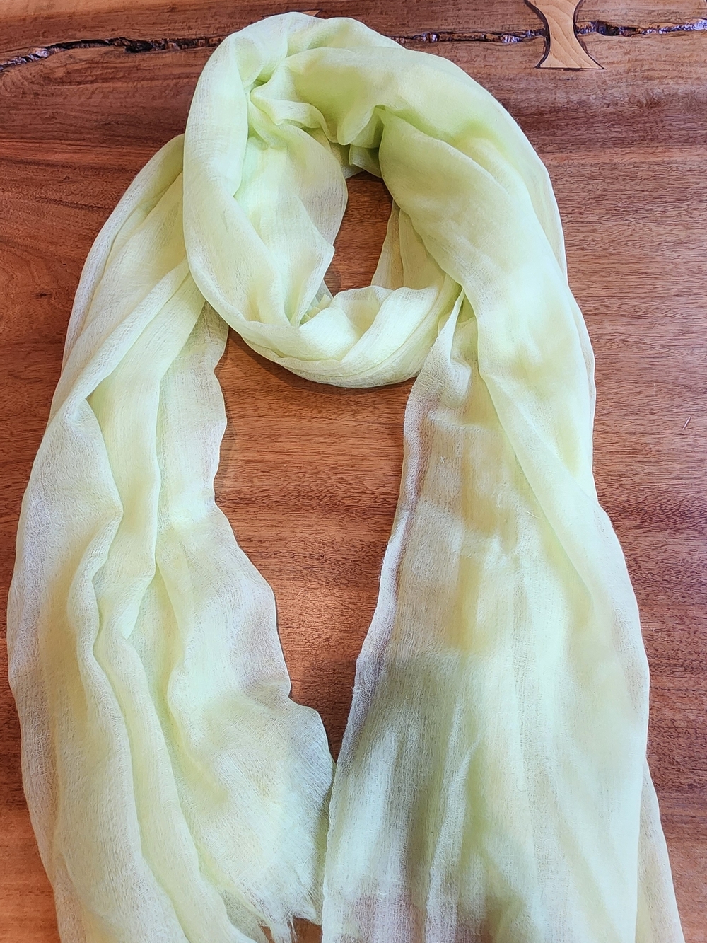 Light Green Cashmere Sheer Shawl- Women Accessories Scarf